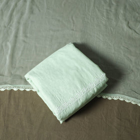 Green - lucknowi hand embroidered cotton chikankari 3pc
