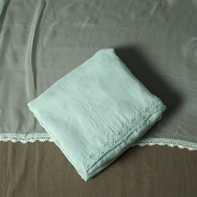 Green - lucknowi hand embroidered cotton chikankari 3pc