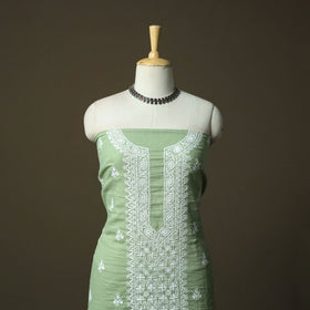 Lucknowi hand embroidered kota doria cotton chikankari 2pc
