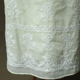 Lucknowi hand embroidered kota doria cotton chikankari 2pc