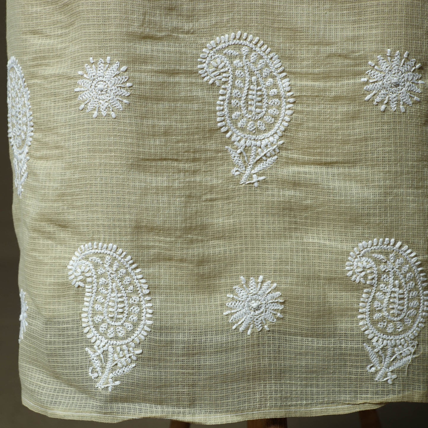 Lucknowi hand embroidered kota doria cotton chikankari 2pc