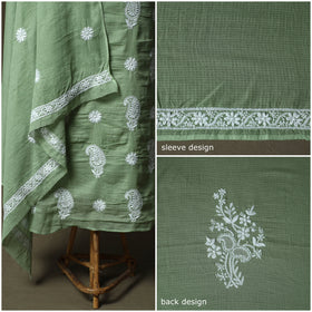 Lucknowi hand embroidered kota doria cotton chikankari 2pc