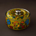  Madhubani Handpainted Stainless Steel Casserole 