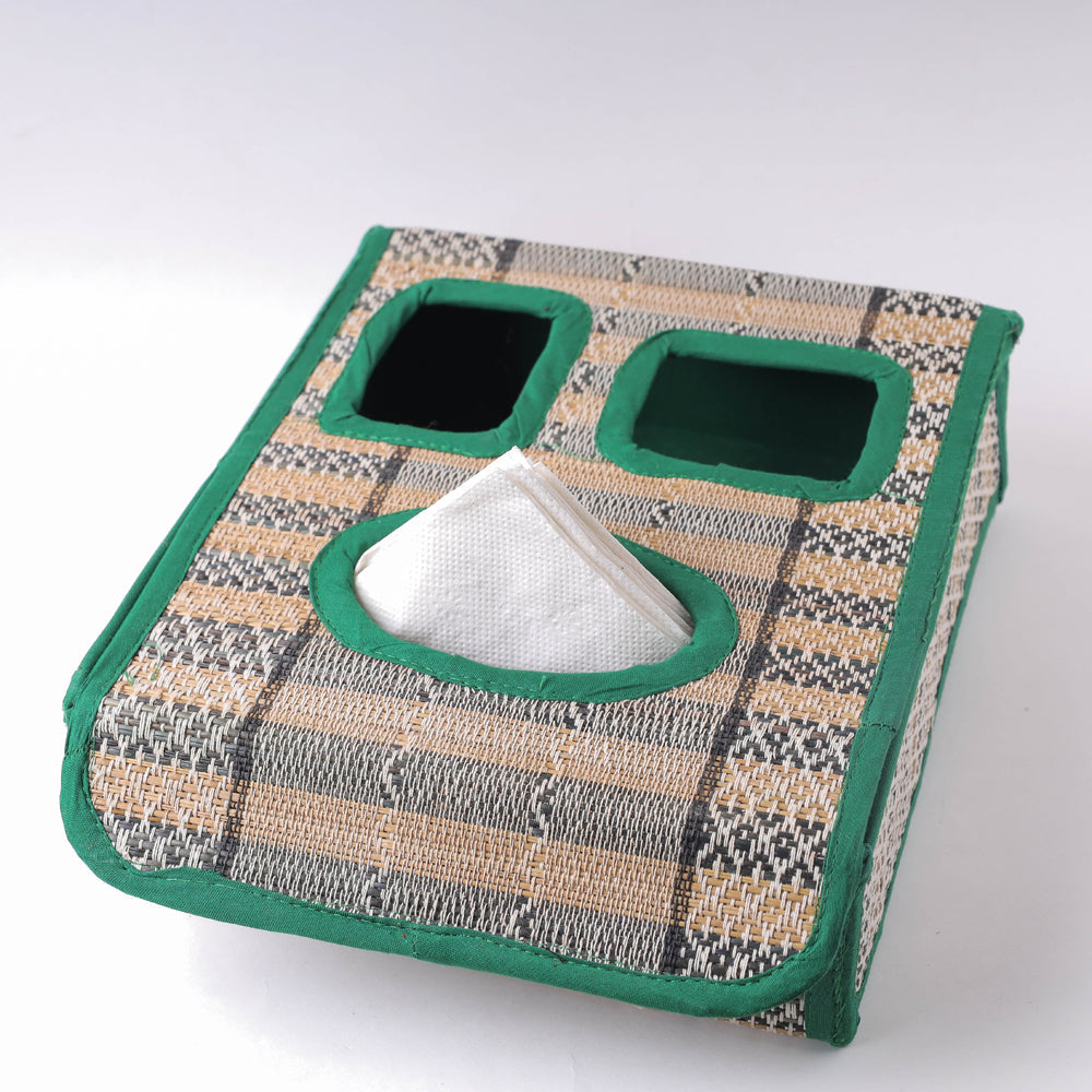Green Madur Grass Door Tissue Box of Midnapore