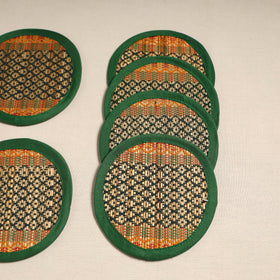 Madur grass round coaster of midnapore (set 6) 08