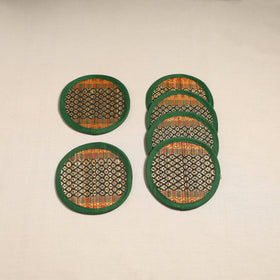 Madur grass round coaster of midnapore (set 6) 08