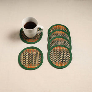 Madur grass round coaster of midnapore (set 6) 08