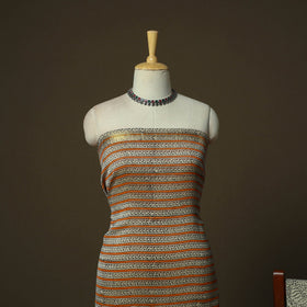 Maheshwari silk hand block bagru print 3pc unstitched dress