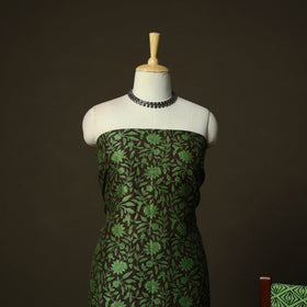 Maheshwari silk hand block bagru print 3pc unstitched dress