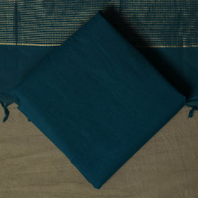 Mangalagiri cotton 3pc unstitched dress material with zari