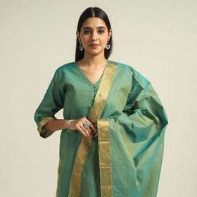 Mangalagiri Kurta with Palazzo & Dupatta Set