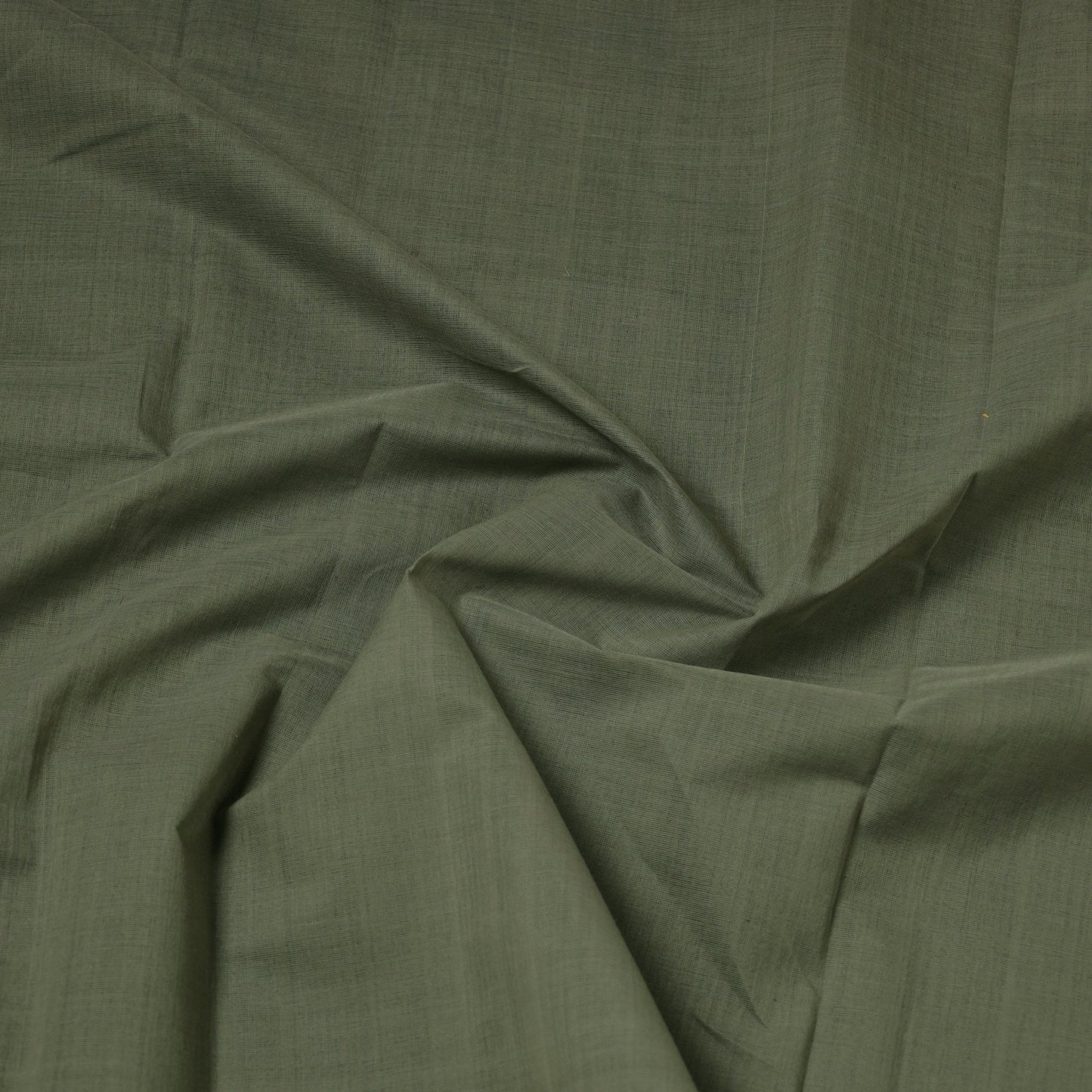  Green Mangalagiri Cotton Fabric with Zari Border 