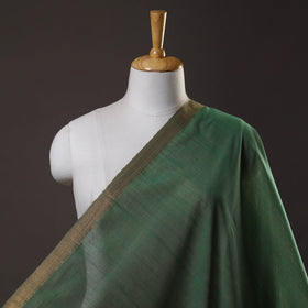 Green Mangalagiri Cotton Fabric with Zari Border 