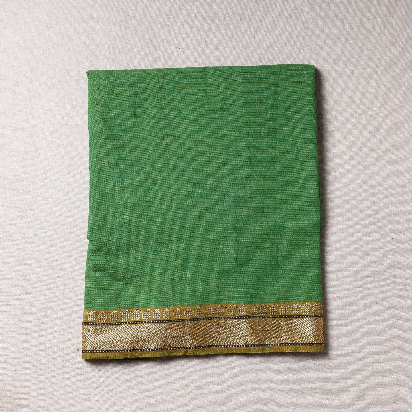Buy Mangalagiri Handloom Cotton zari border Precut Fabric Online at iTokri.com