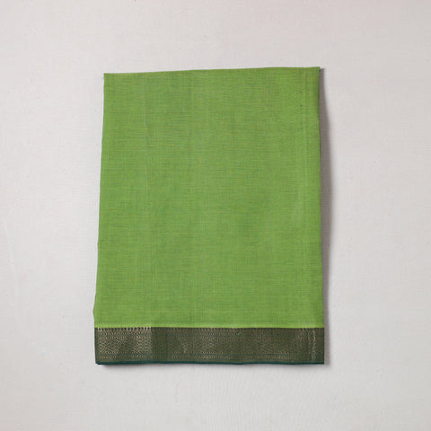   Mangalagiri Handloom Cotton Zari Border Precut Fabric 11 