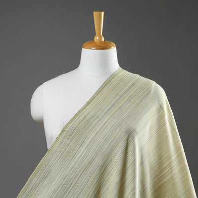Green Mangalagiri Plain Handloom Cotton Fabric 