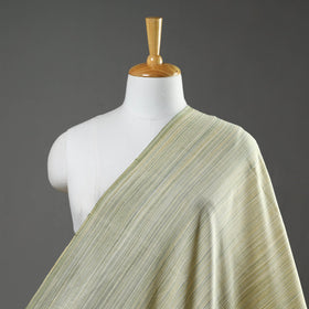 Green Mangalagiri Plain Handloom Cotton Fabric 