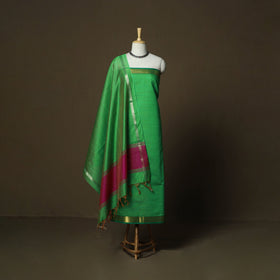 Mangalagiri silk cotton 3pc unstitched dress material