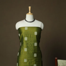 Mangalagiri silk cotton thread work 3pc unstitched dress