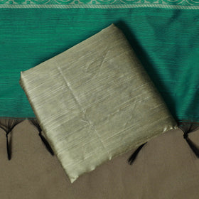 Mangalagiri silk cotton thread work 3pc unstitched dress