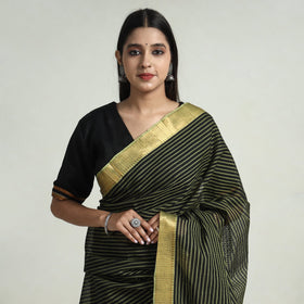  Mangalagiri Handloom Saree with Ikat Blouse