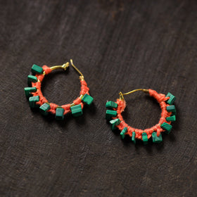 Buy Meera Handmade Thread & Stone Work Earrings 18 Online at iTokri.com
