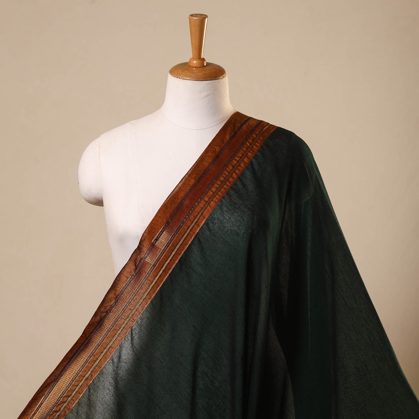  Green Mercerised Cotton Dharwad Fabric