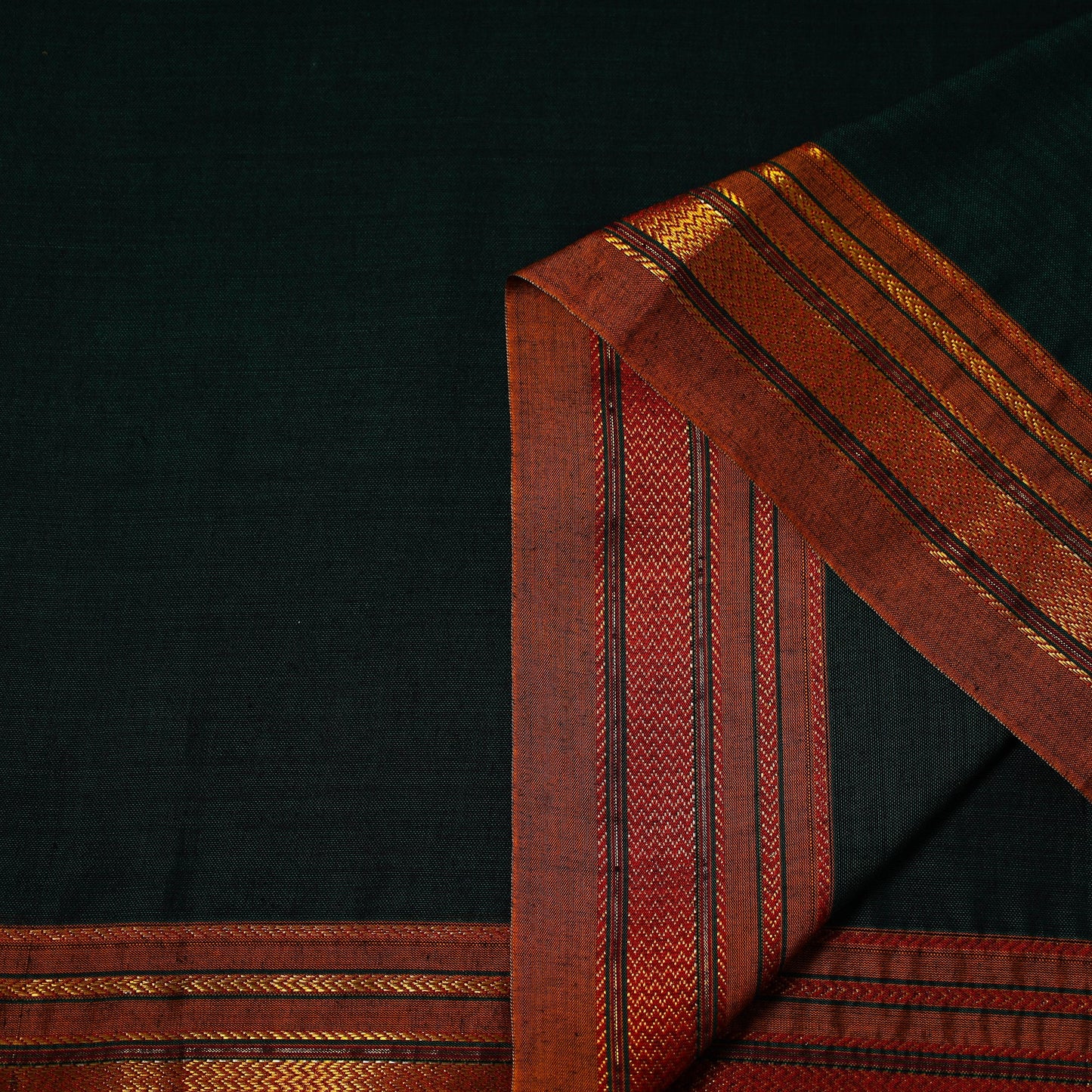  Green Mercerised Cotton Dharwad Fabric