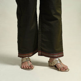 Mercerised Cotton Green Dharwad Kurta Set with Palazzo & Dupatta