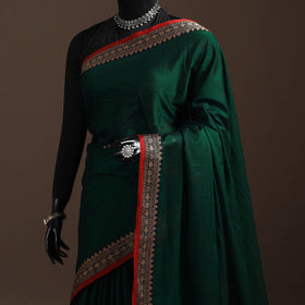 Mercerised cotton dharwad saree with thread border 03