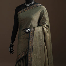 Mercerised cotton dharwad saree with thread border 10