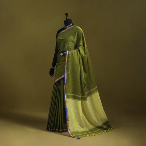 Mercerised cotton dharwad saree with thread border 11