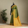 Green - mercerised cotton handloom pochampally ikat saree