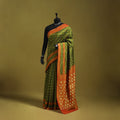 Green - mercerised cotton handloom pochampally ikat saree