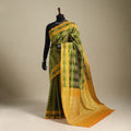 Green - mercerised cotton handloom pochampally ikat saree