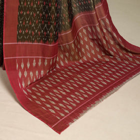 Green - mercerised cotton handloom pochampally ikat saree