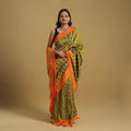 Mercerised Cotton Handloom Pochampally Ikat Saree