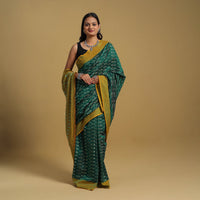 Mercerised Cotton Handloom Pochampally Ikat Saree