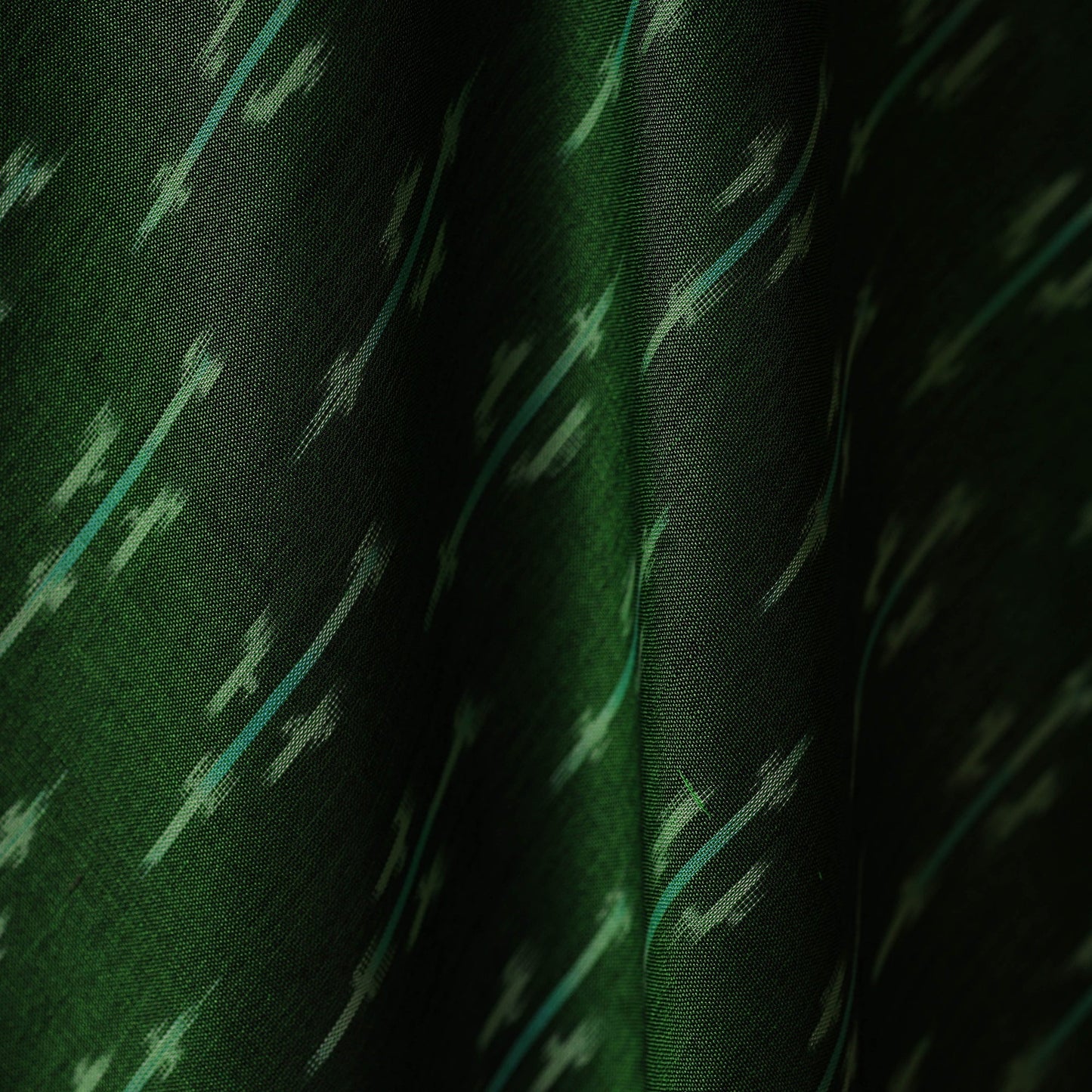 Mercerised cotton pochampally ikat fabric 22 - handcrafted