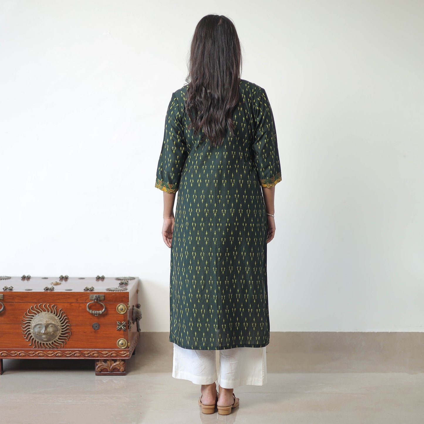 Buy Ikat Cotton Kurta Online - Pochampally Style