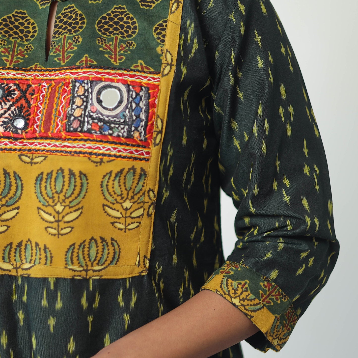 Buy Ikat Cotton Kurta Online - Pochampally Style