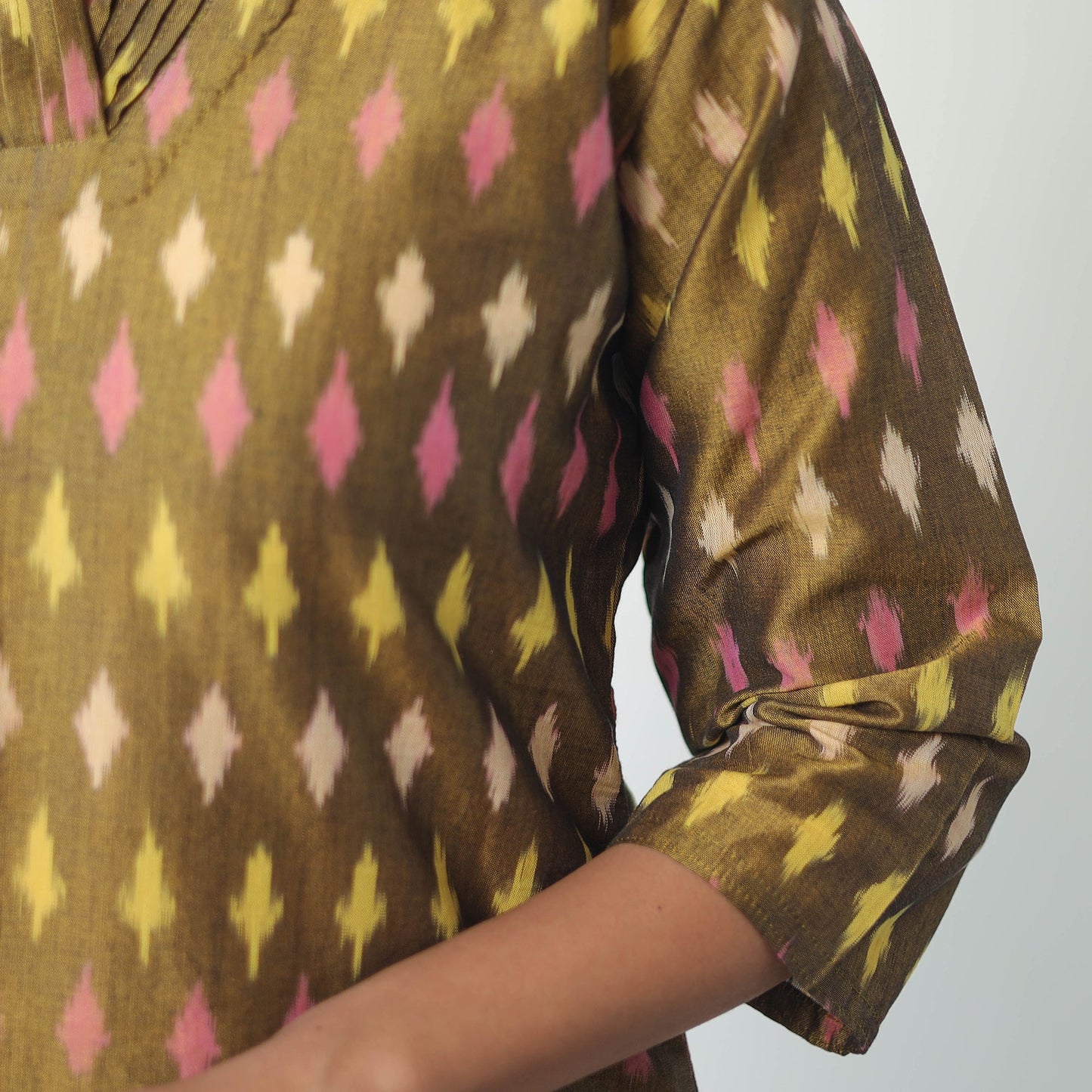 Buy Cotton Pochampally Ikat Kurta for Women