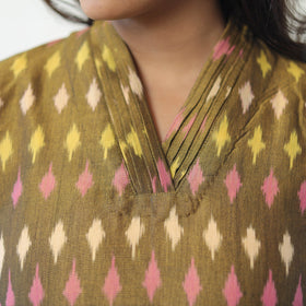 Buy Cotton Pochampally Ikat Kurta for Women