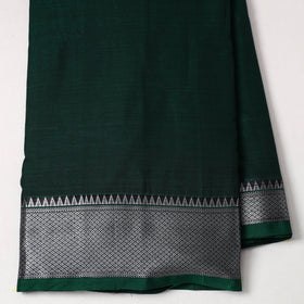  Green Mercerised Cotton Zari Border Dharwad Fabric