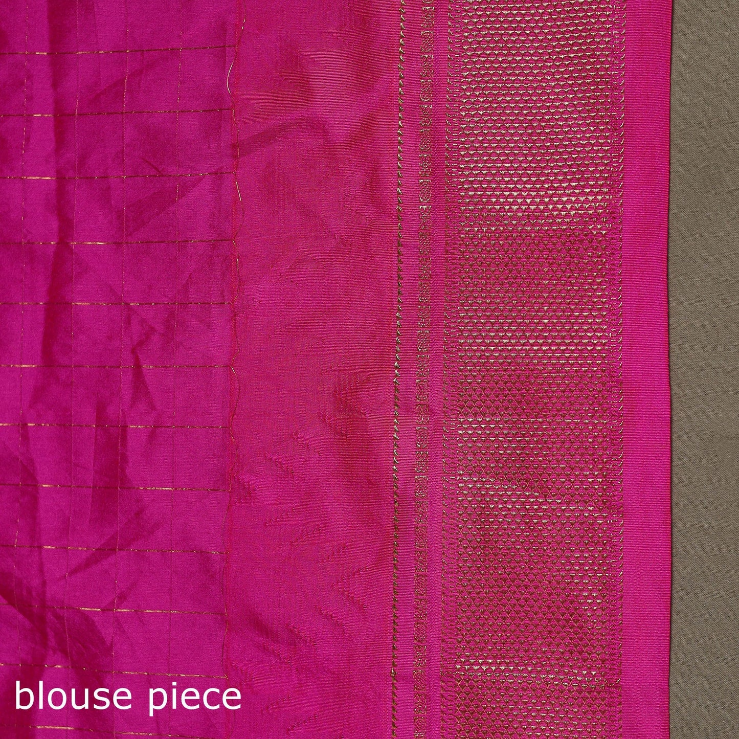 Mercerized cotton gadwal checks ilkal saree with temple