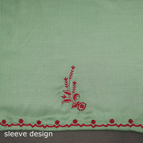 Merino wool hand embroidery 3pc unstitched dress material
