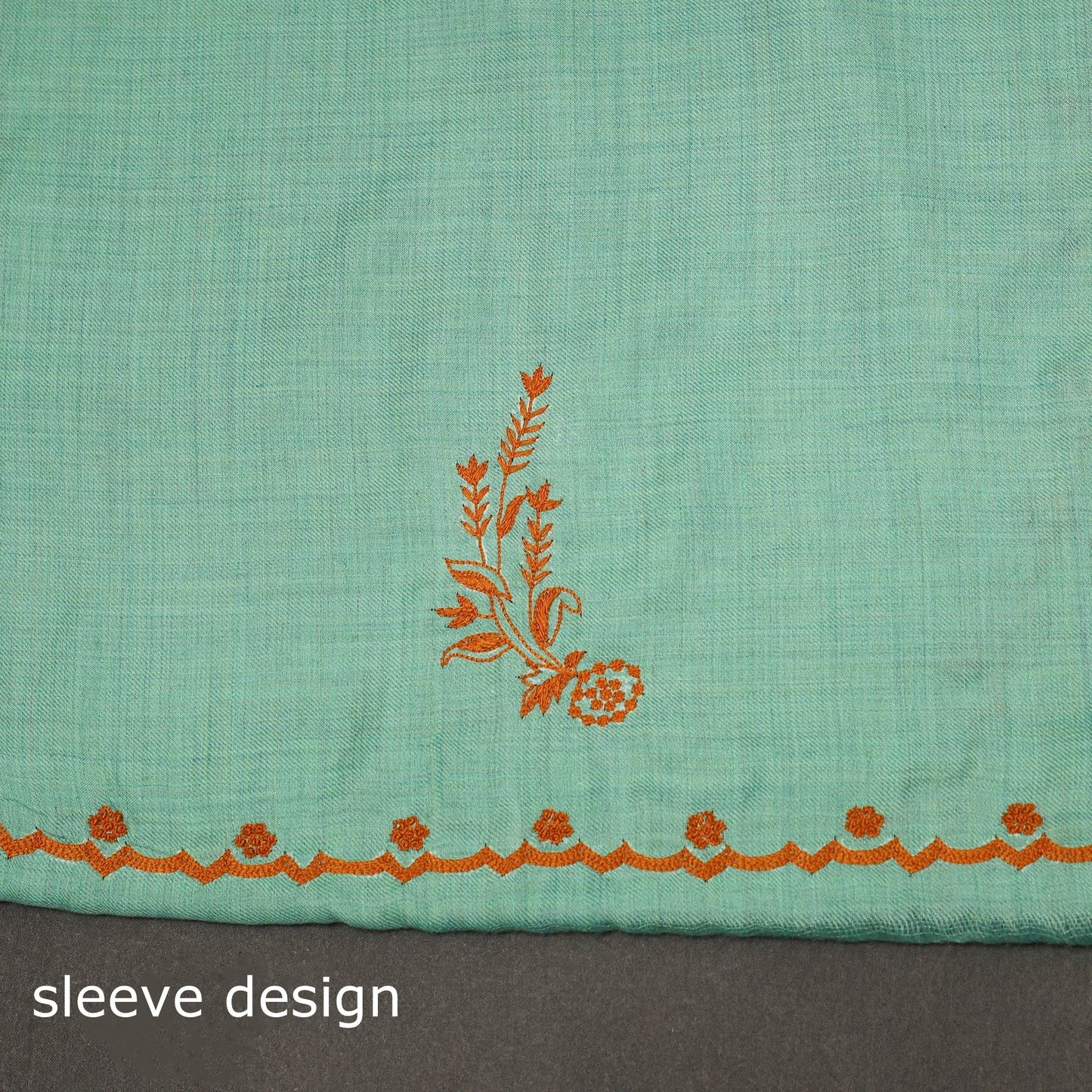 Merino wool hand embroidery 3pc unstitched dress material