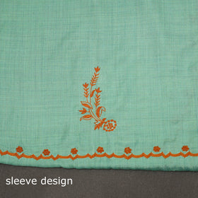 Merino wool hand embroidery 3pc unstitched dress material