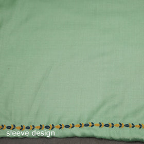 Merino wool hand embroidery 3pc unstitched dress material