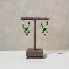  Miniature Handpainted Terracotta Big Bali Earrings 